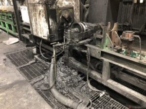 Weld seam before UV coating